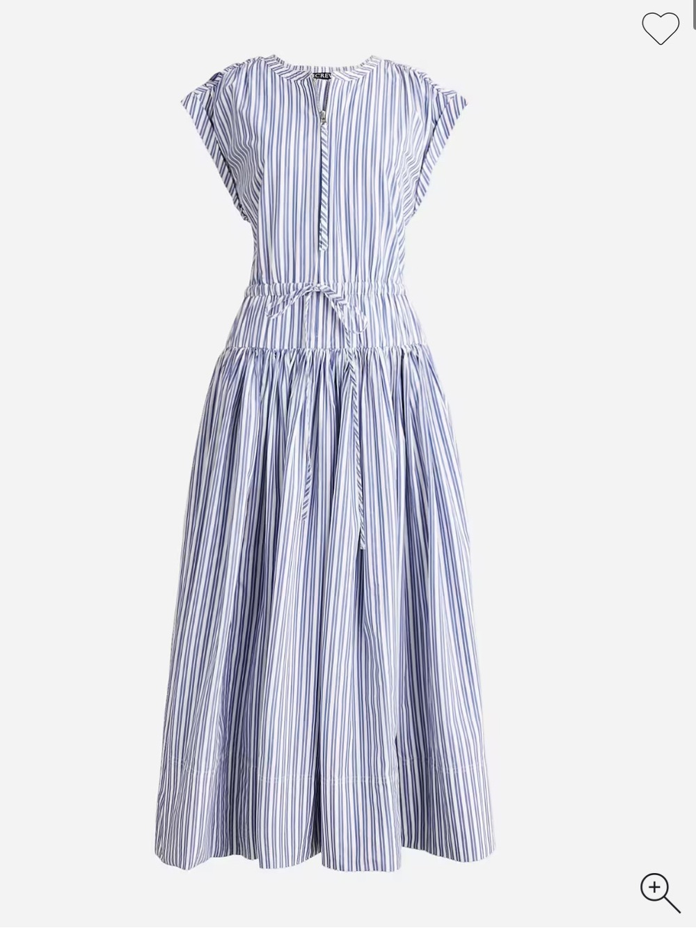 JCrew Blue and White Striped Maxi Dress - Classic Summer Style